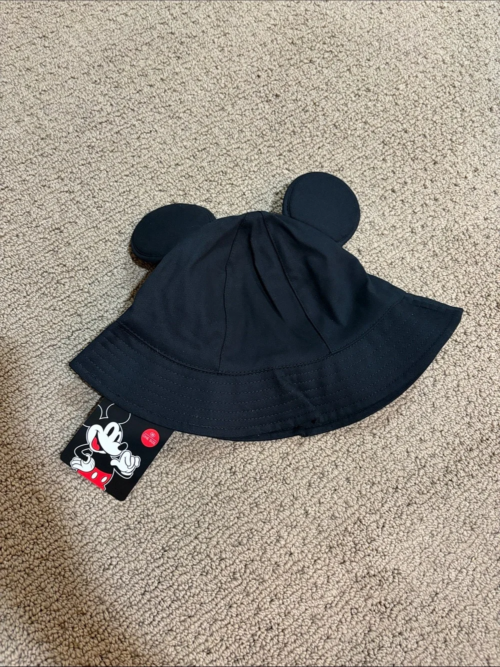 Disney Black Mickey Ear Bucket Hat for Kids